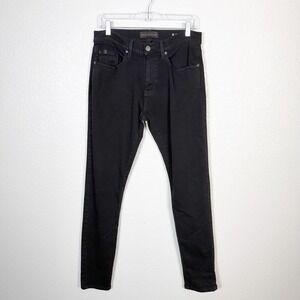 Weston Jon Boucher Tapered Fit Jeans Mens Size 32 Black Designer Classic